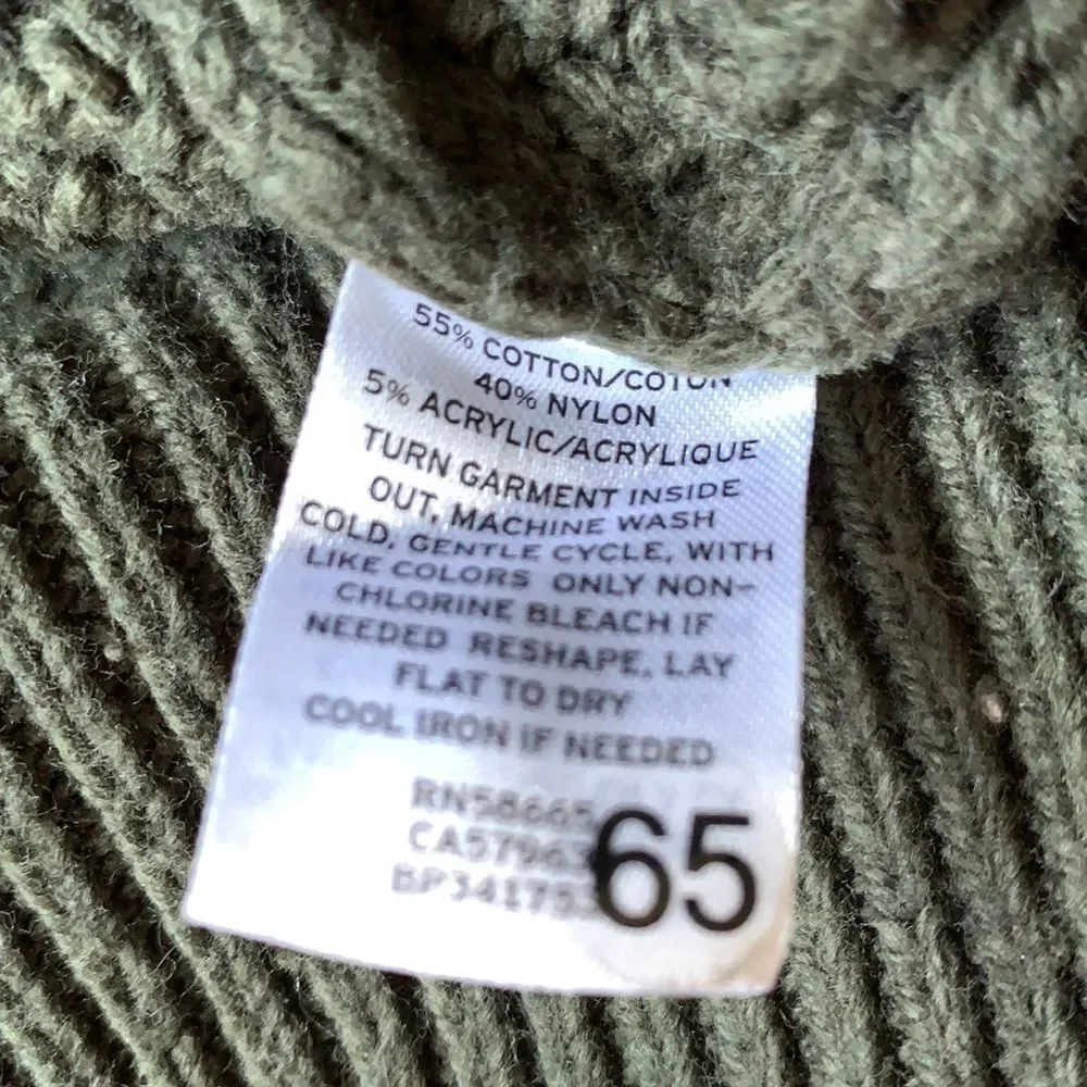 BP Nordstrom Chunky Cable Knit Cropped Sweater XXS